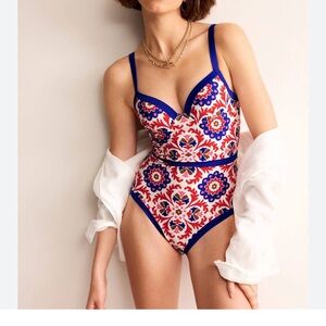 Boden Colour Pop Cup Size Swimsuit
Rubicondo, Mosaic Bloom, 38C